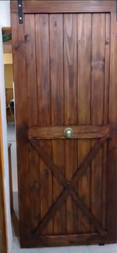 Barn Door Up to 100x210 with Iron Kit 4