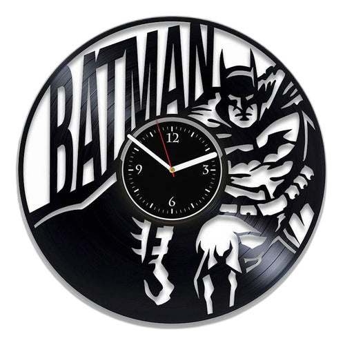 Reloj De Pared De Vinilo Con Diseño De Batman Dc Comics, Re 0