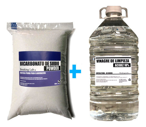 Combo Bicarbonato De Sodio 5kg ++ Vinagre De Limpieza 5 L 0