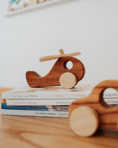 Wooden Toy Helicopter for Kids Room Decoration and Playtime 1