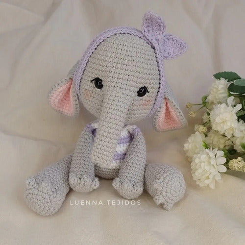 Muñeco De Apego / Elefante / Tejido Crochet / Amigurumi 3