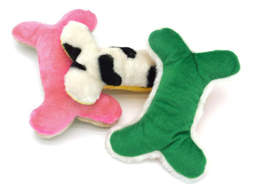 Sunkypup Squeaky Plush Dog Toy - Pack of 3 0