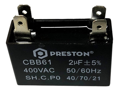 Preston Pack of 5 Capacitor for Fan 2uf 450 Vac 2