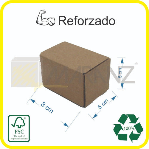 Maranz Micro Corrugated Shipping Boxes 8x5x5cm Pack of 25 1