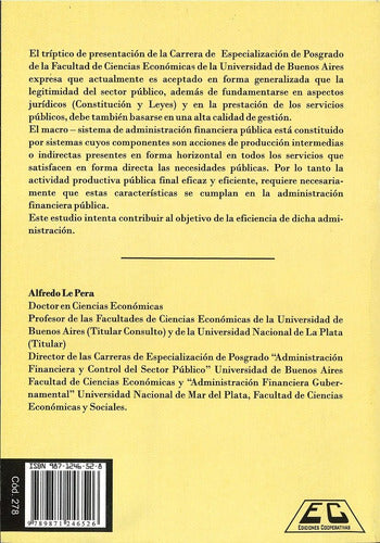 Estudio de la Administración Financiera Pública Alfredo Le Pera 1