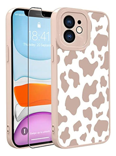 Ook Compatible Con iPhone 11 Case Cute Cow Print Fashion Sli 0