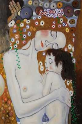 Gustav Klimt - Madre E Hija - Lámina 45 X 30 Cm. 0