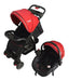 Flaber Avanti Spezia Red Stroller with Car Seat 0