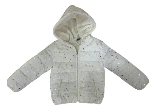 Core Kids Campera Nena Abrigada Foil Estrellas 0