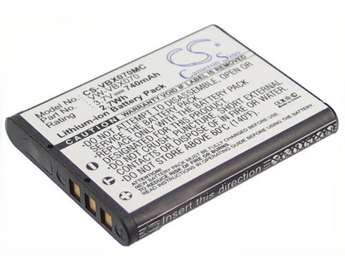 Cameron Sino Battery for Panasonic VW-VBX070 HX-WA10 HX-DC1 HX-DC10 HX-DC15 0