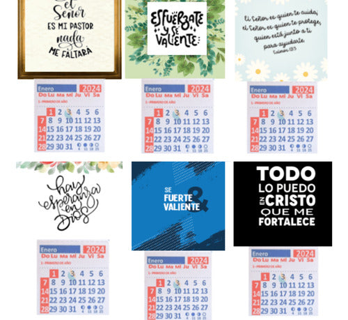 Santa Fe Calendario Con Imán Surtido X 12 0