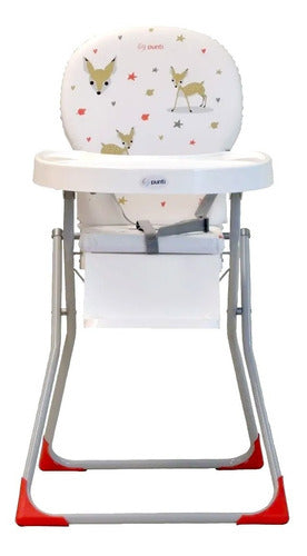 Folding High Baby Feeding Chair Punti Tafi with Adjustable Tray 5