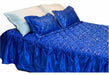 Quilted 2-Seat Satin Bedspread + 2 Filled Pillows 45