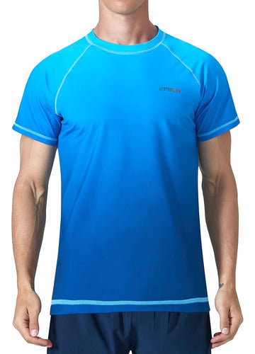 Camisas De Baño Para Hombres Rashguard Upf 50+ Uv Camisetas 0