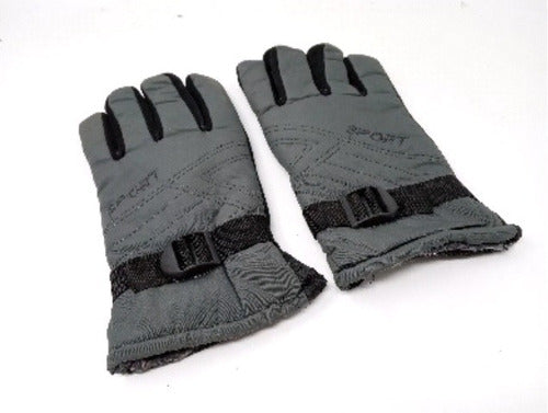 Guantes Para Hombre 16730c Gris Dimensión: 24 Cm De Largo 0