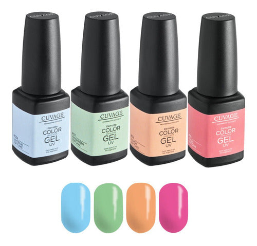 Cuvage Semi-Permanent Nail Polish Kit X 4 Colors 0