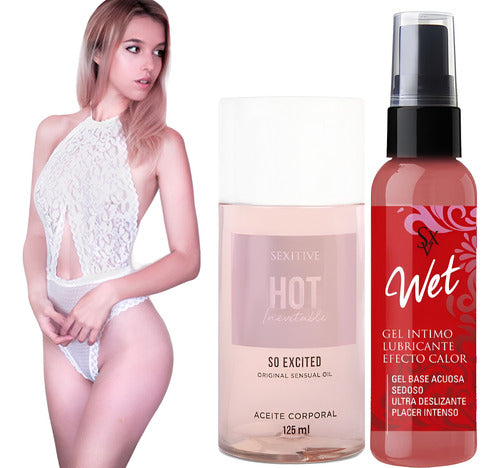 Sexitive Choice Kit: Body + 125ml Oil + 75ml Lubricant 0