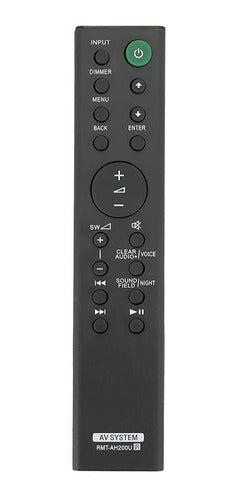 Sony Rmt-ah200u Control Remote for Ht-ct390 Ht-rt3/4/40 0