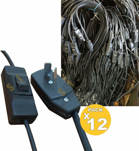 SiSi Cable with Switch and Professional Plug - Pack of 12 0