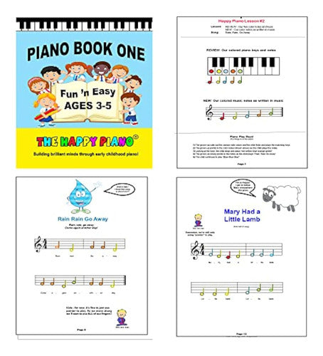 The Happy Piano Kit - Preschool Book and Stickers 4