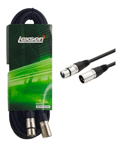 Lexsen Pack of 5 DMX Microphone Cables - Canon 6 Meters 1