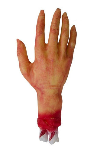 Party Store - Bloody Cut Hand - Halloween Decoration 0