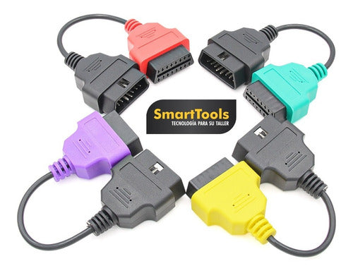 Smart Tools Adaptadores Kit Multiscan 4 Cables Colores Elm327 2