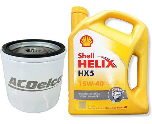 ACDelco Kit De Filtro Y Aceite Chevrolet Corsa Original Helix 15w 40 0