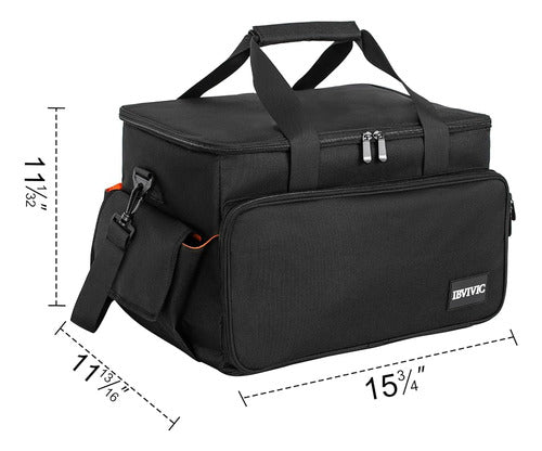 Ibvivic High Capacity Gig Band Cable File Bag, 600d Oxford C 1