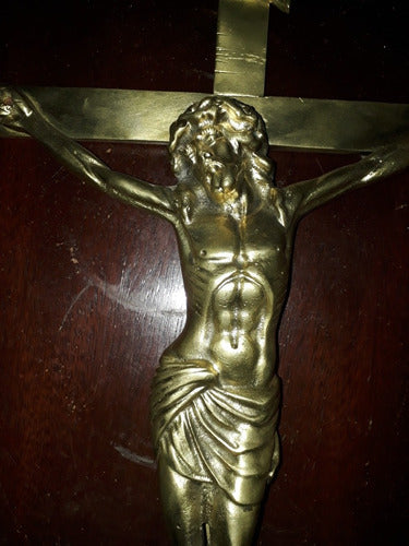 Antigo Crucifixo Bronze Maciço Jpgyn 6