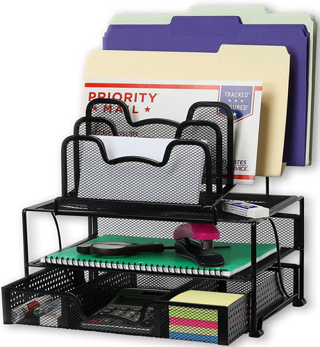 Simple Houseware Organizer De Escritorio Con Cajon Deslizante 0