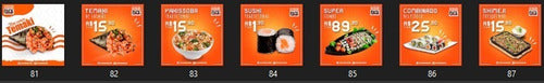 Plantillas para publicaciones Redes Sociales - Pack Sushi 2