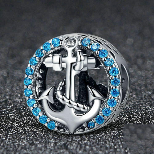 Lamoony Anchor Charm 925 Sterling Silver Velero Charm 4