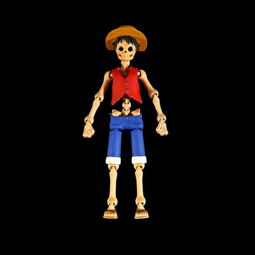 Articulated Skeletons (Vegeta, Luffy, and Goku) STL Files for 3D Printing 2