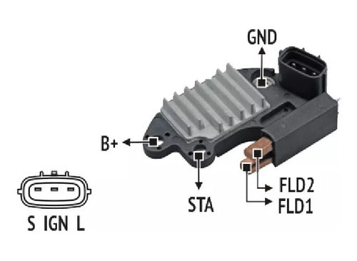 Regulador De Voltaje Alternador Delco Rnd Fz1621 0