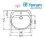 Ferrum Lavatorio Columna Y Griferia Andina Blanco Viva Cromo Ahora 12 Y 18 4