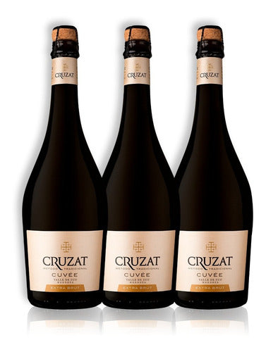 Champagne Cruzat Cuvée Extra Brut Kit X3u 750ml Mendoza 0