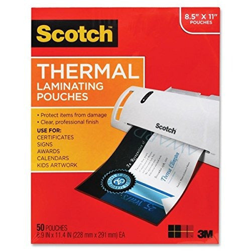 Scotch 3M TP3854 50 Thermal Laminating Pouch Letter 0