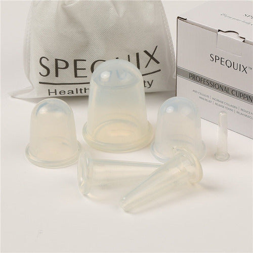 Spequix 6pcs Silicone Massage Cup Set Unisex Vacío Cupping M 1