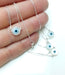 Circular 8mm Passant Evil Eye Chain. 925 Silver X45 5