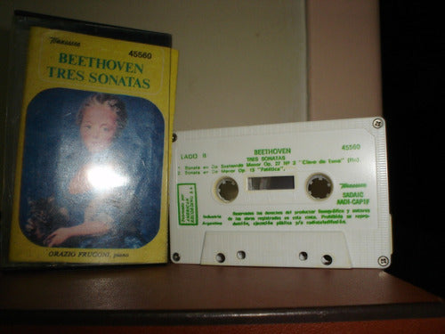 Cassette Beethoven Tres Sonatas Original Figaro 0