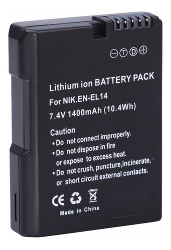 Nikon EN-EL14 1400mAh Digital Battery for D3600, D5600 and More 0