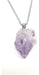 Claudiartesana Amethyst Raw Crystal with Surgical Steel Chain 0