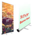 Aluminum Adjustable Rollup Banner Stand 39.5 x 79 1