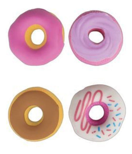 Borracha Marmitinha Mini Donuts Pote C/04 Unid. Tilibra 1