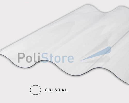 Corrugated UV Filtered Polycarbonate Sheet 1.0mm X 2.50mts - POLISTORE 1