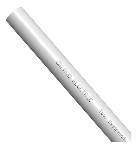 Sistelectric Semi-Heavy Duty Rigid PVC Pipe 16mm 5/8' X 3 Mts 0