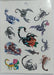 Temporary Self-Adhesive Tattoos Variety Pack 6 Sheets 51