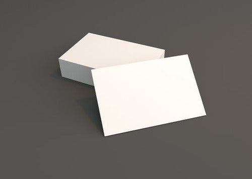 500 Tarjetas Blancas 10x7cm Cartulina Blanca Sin Impresión 2