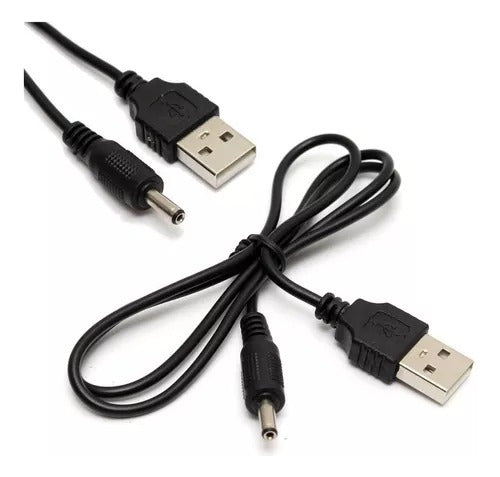 10 Unidades Cable Usb A Ficha Pin 3.5x1.3mm. Alimentación 5v 0